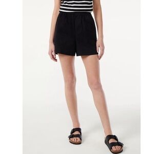 Free Assembly Black Pull On Boxer Short Small NWT